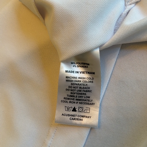 Men’s FootJoy Purple Navy White‎ Stripe Golf Short Sleeve Polo Size Medium - Picture 8 of 12